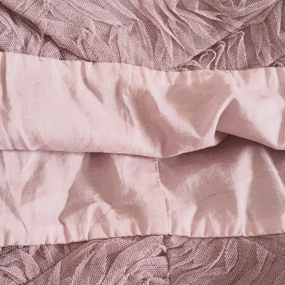 J. Crew Mauve Rosette Netting Mini Bubble Skirt G… - image 6